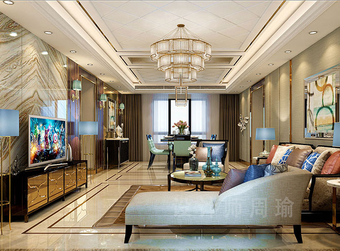 污视频鸡巴插进去了世纪江尚三室两厅168平装修设计效果欣赏